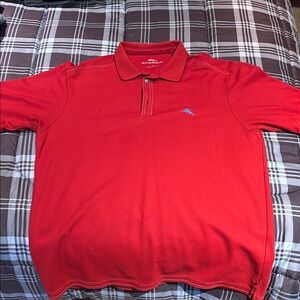 Tommy Bahama Red Polo Shirt for Men